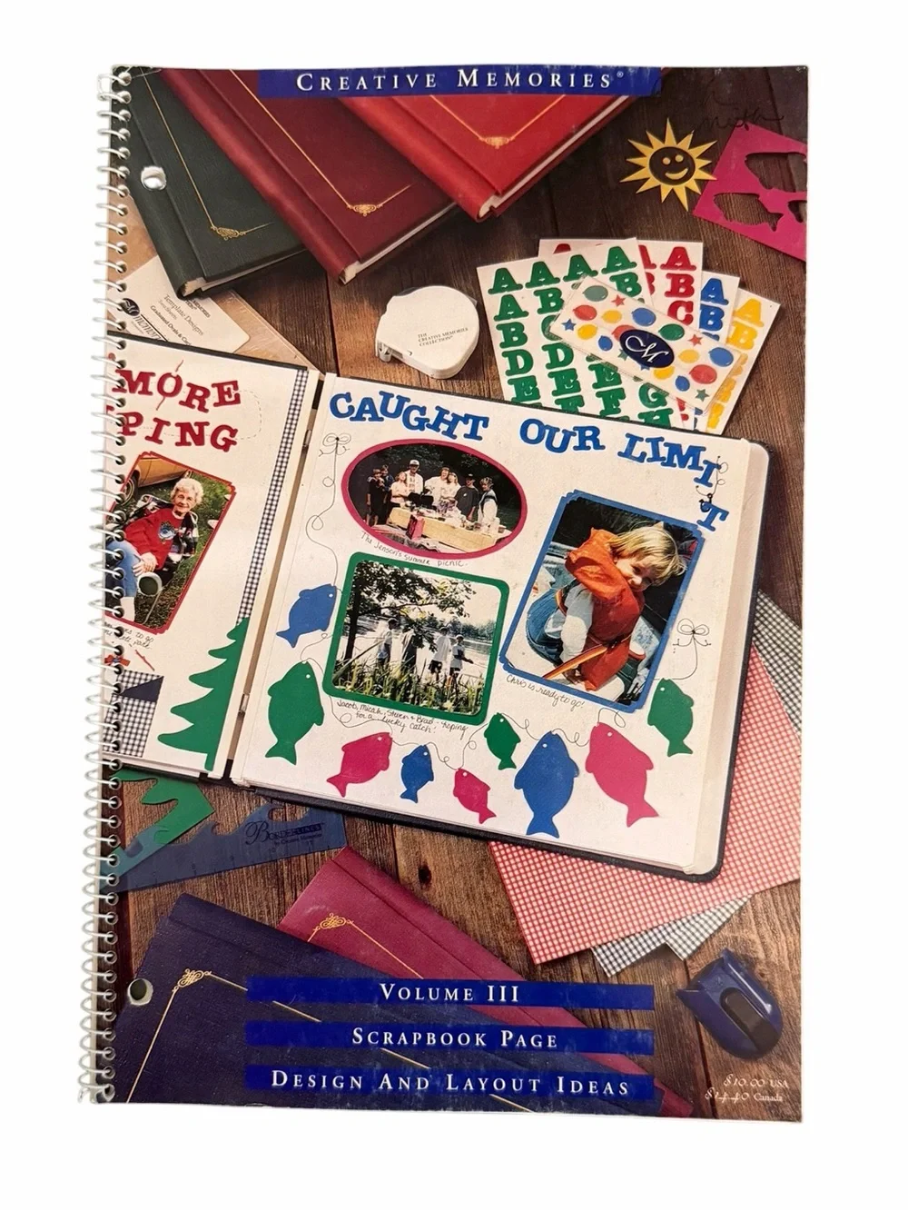 Vintage 1997 Creative Memories Scrapbook Page Design & Layout Idea Book Vol III